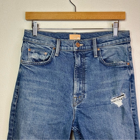 Mother High Waisted Rider Skimp in Bloom And Doom 29 - Picture 4 of 10